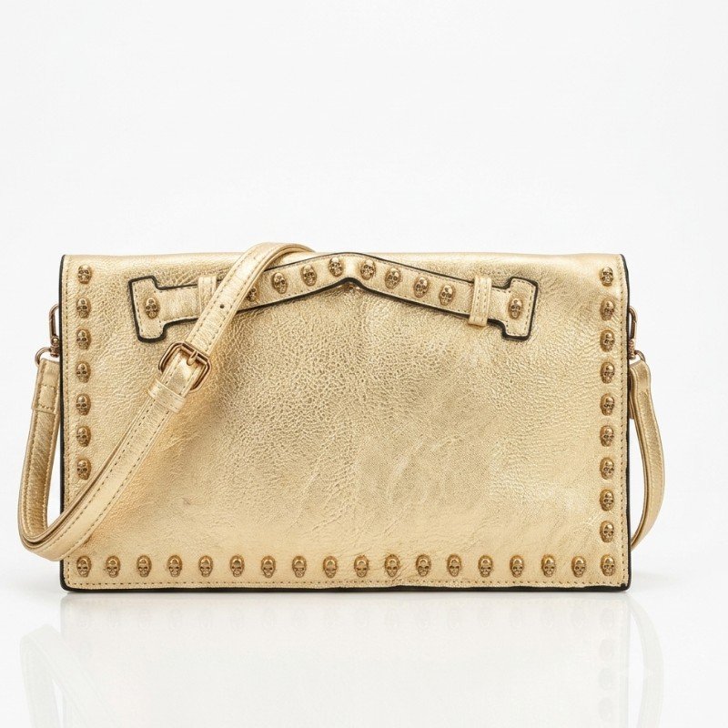 gold-tone like Alexander McQueen clutch