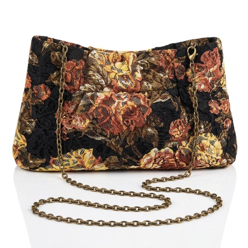 Stylish Floral Net Crossbody