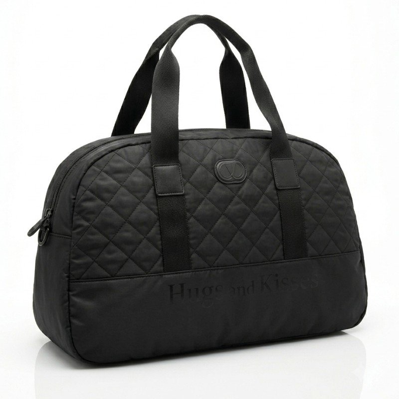Black quilted Travelling bag