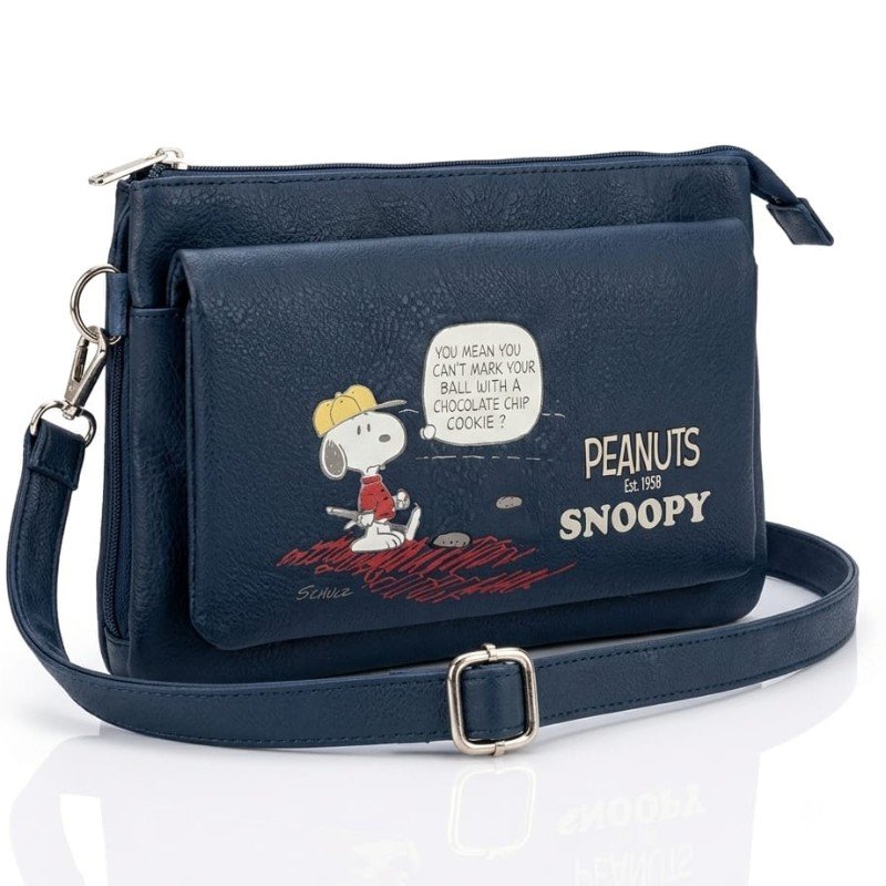 navy blue PEANUTS Snoopy crossbody