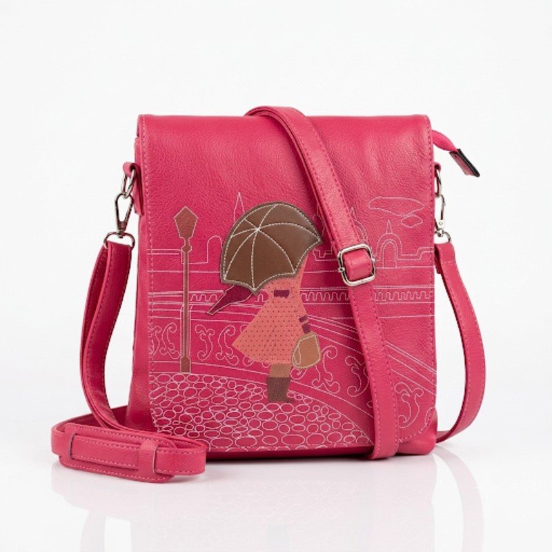 Girlish flipflap crossbody bag