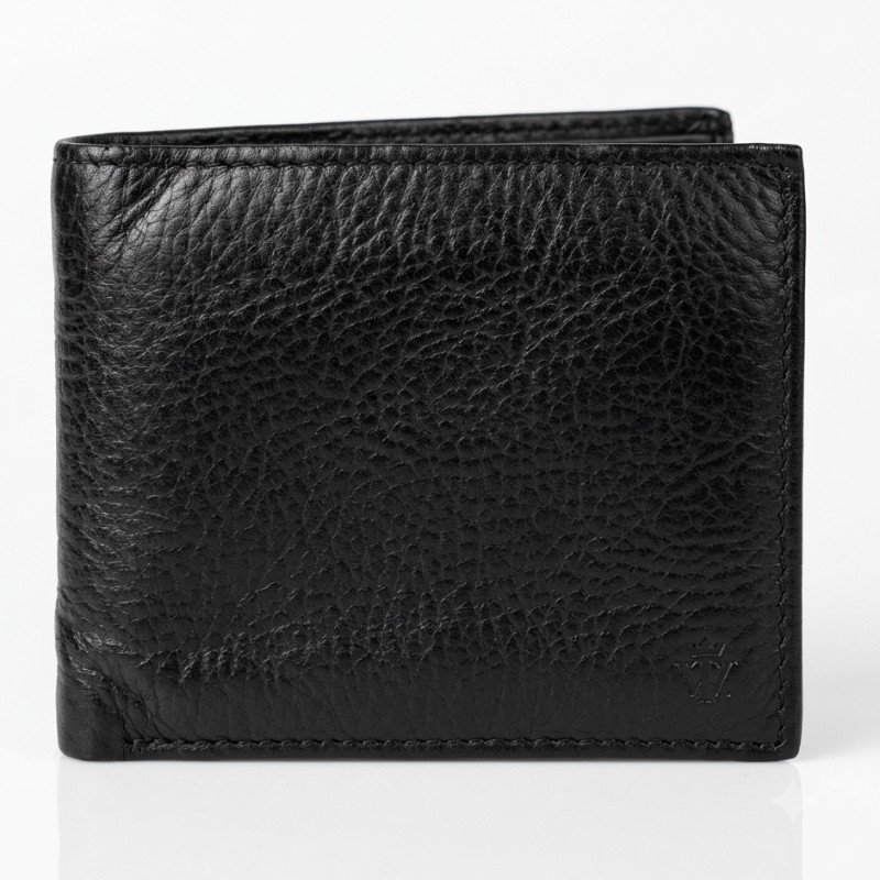 Black leather wallet