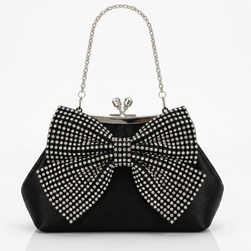 Bow vintage clutch small size