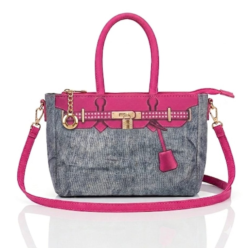 Dual Colour Contrast Mini Handbag + Crossbody