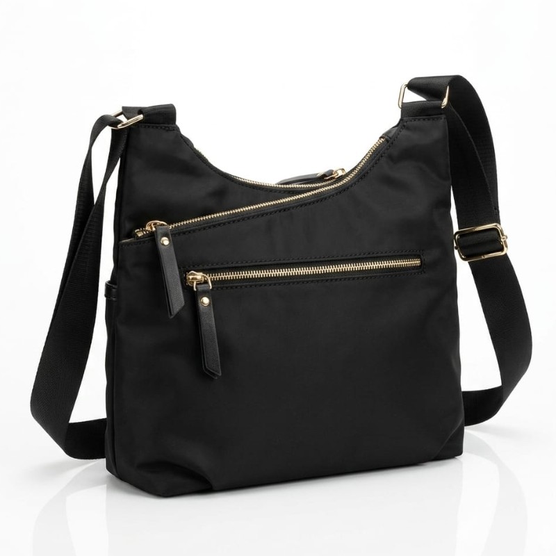 black Travelon Anti-Theft Signature 3 Compartment bag
