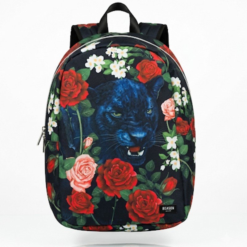 Beautiful floral puma face Bagpack