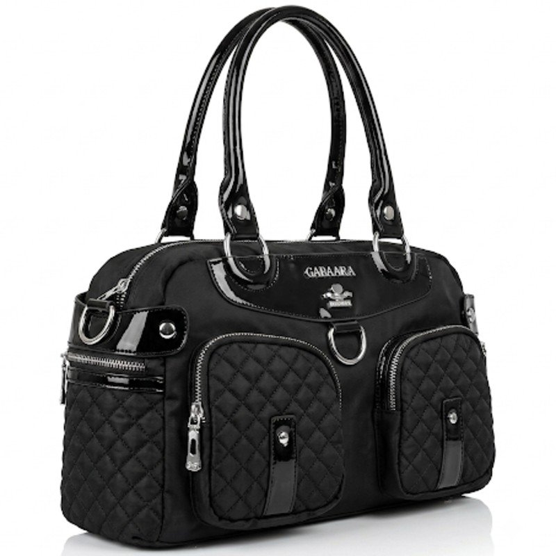Black Gabara branded quilted canvas big size bag