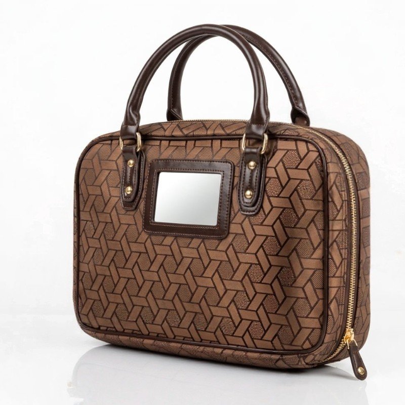 New condition Brown colour travelling/vanity bag
