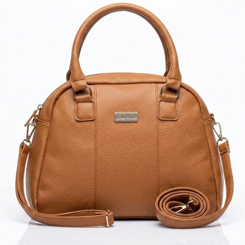 Brown colour medium size hand bag