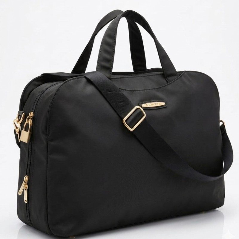VIA AVION black branded high quality nylon xl size travel Bag