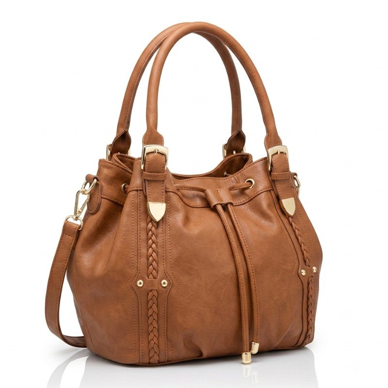 Premium look brown Bucket style Handbag