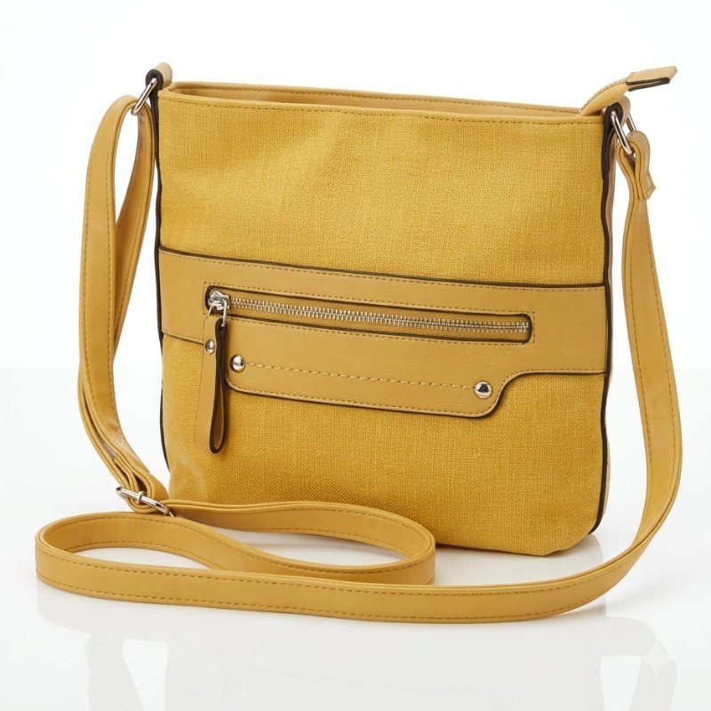 yellow canvas Delami Karlie crossbody bag