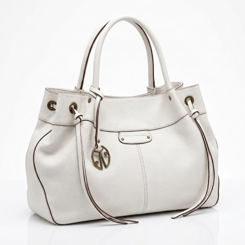 Coccinelle stylish leather white hand bag