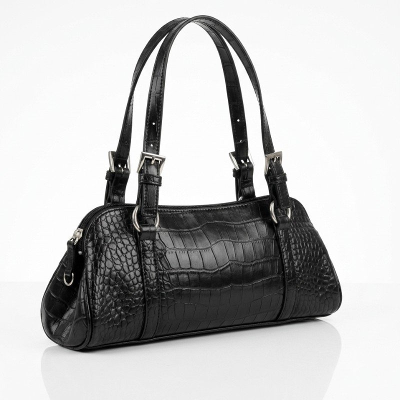 black Bisou Bisou satchel handbag