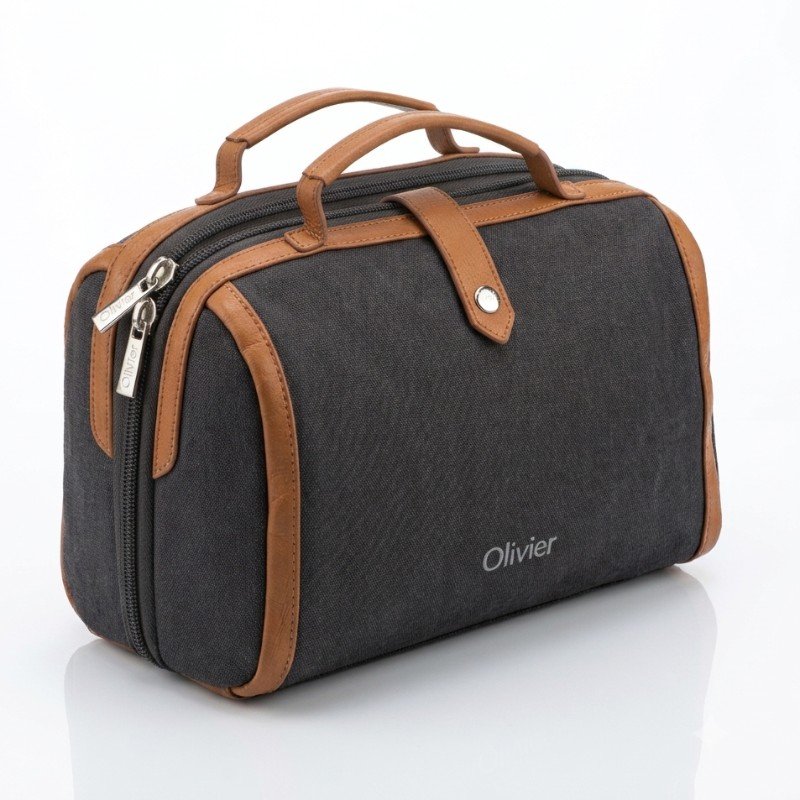 Olivier Large Capacity Double-Zip Cosmetic 10/09 condition 