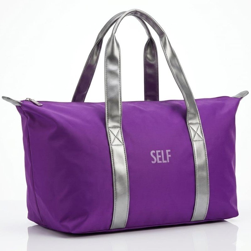 Stylish Purple Travel Duffel Bag