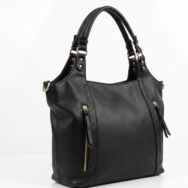 Black  stylish leather handbag