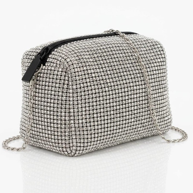 Box style stone work crossbody