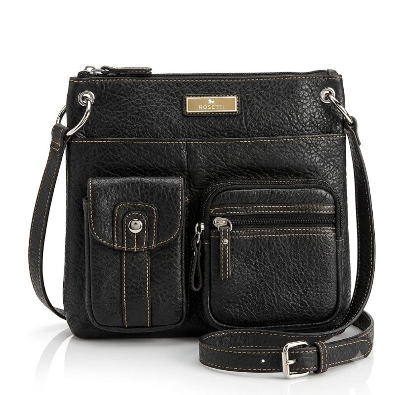 Rosetti black multiple pockets Crossbody 