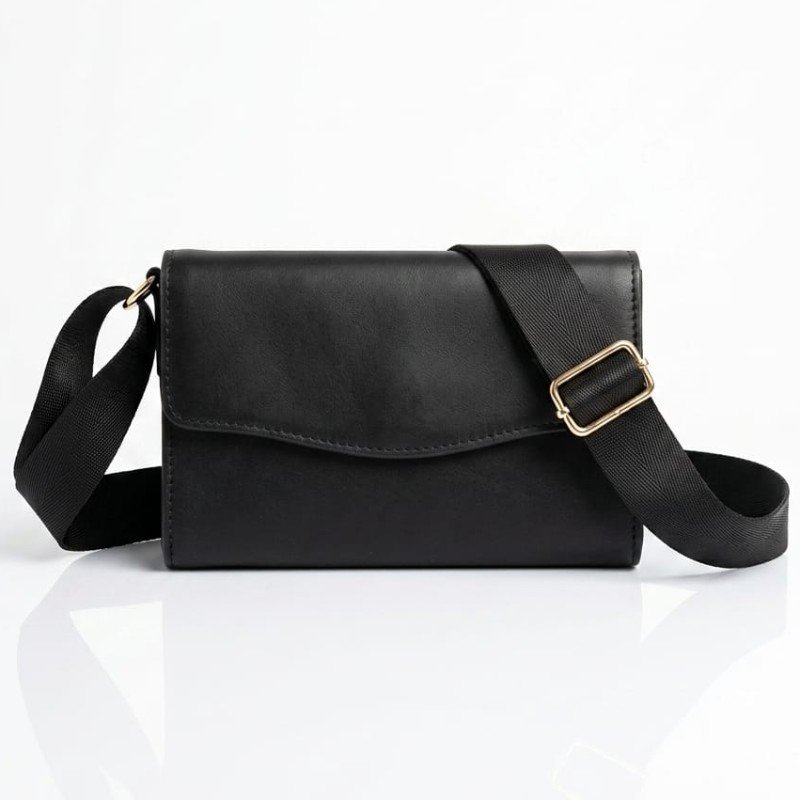 A new day leather crossbody bag