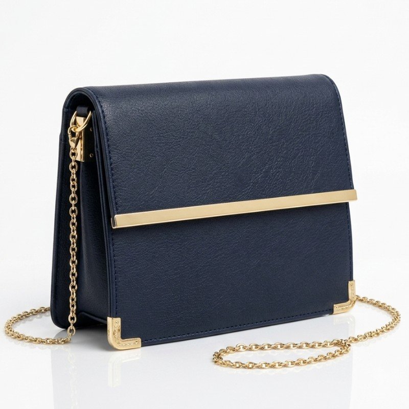 Navy Elegance Crossbody + clutch