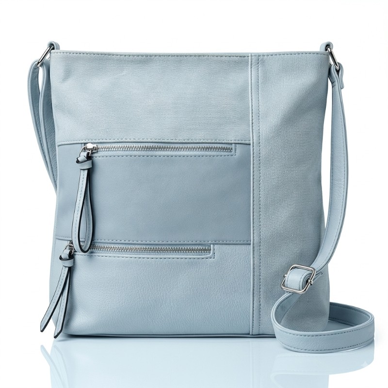 Prettiest multiple zipper big size cross body bag