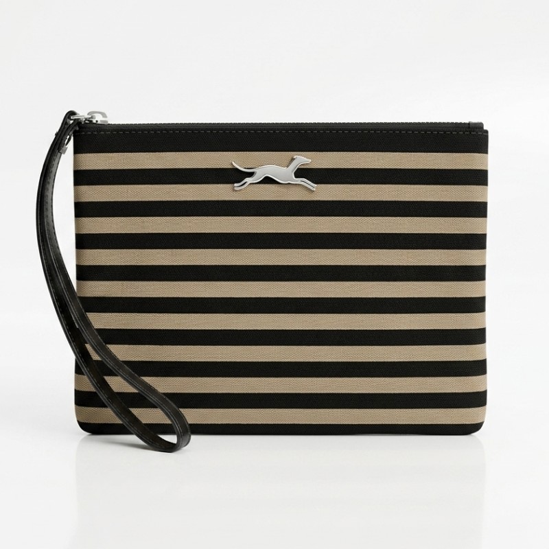 Bimba Y Lola Striped Clutch