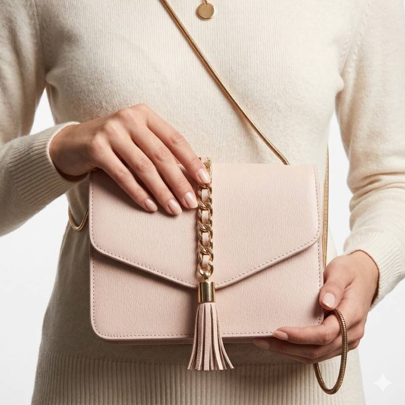 Pink valvet hard Crossbody - view 2