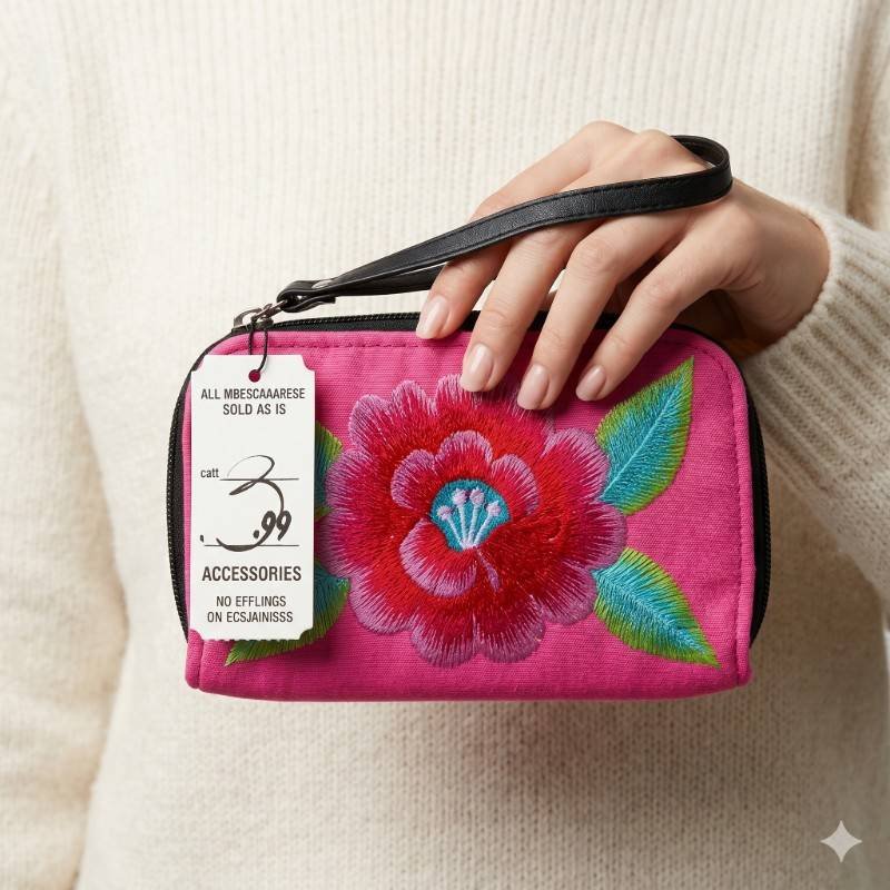 Fully Embroided wallet - view 2