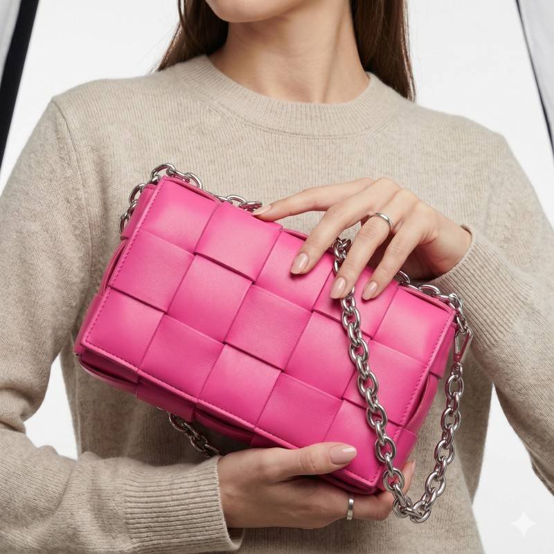 Hot pink check Style Crossbody - view 2