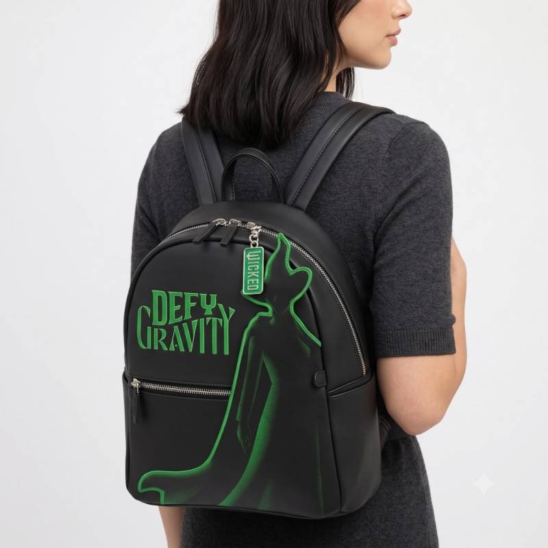 Defy Gravity black Leather Bagpack - view 2