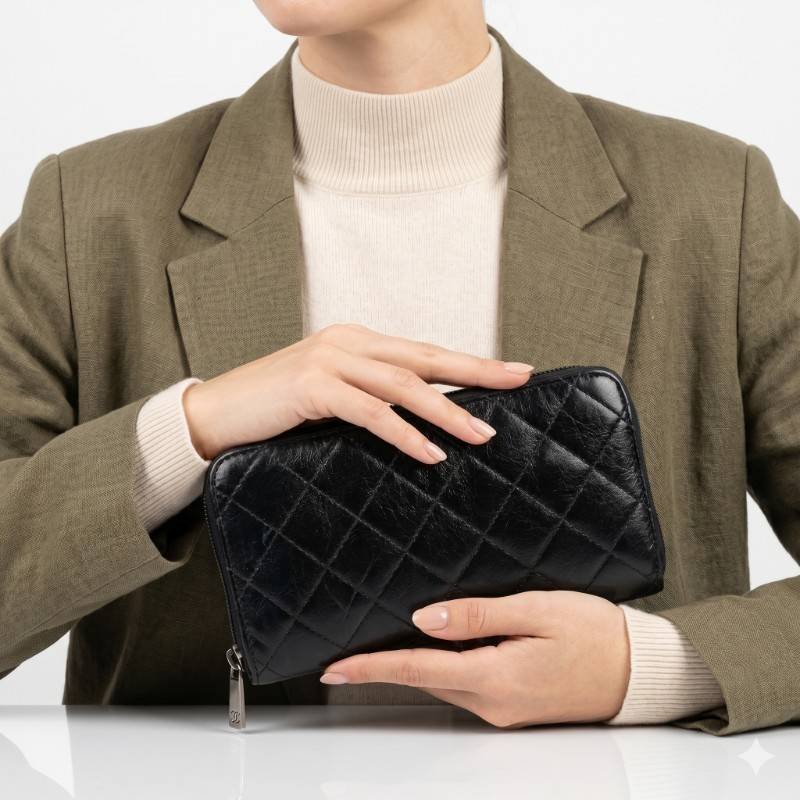 Black Quilted Wallet - view 2