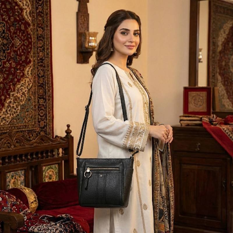 Liz Claiborne branded leather Crossbody - view 2