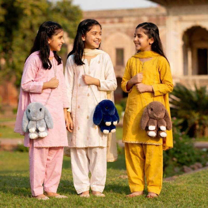 Beautiful Bunny fur Cute crossbody  - view 2