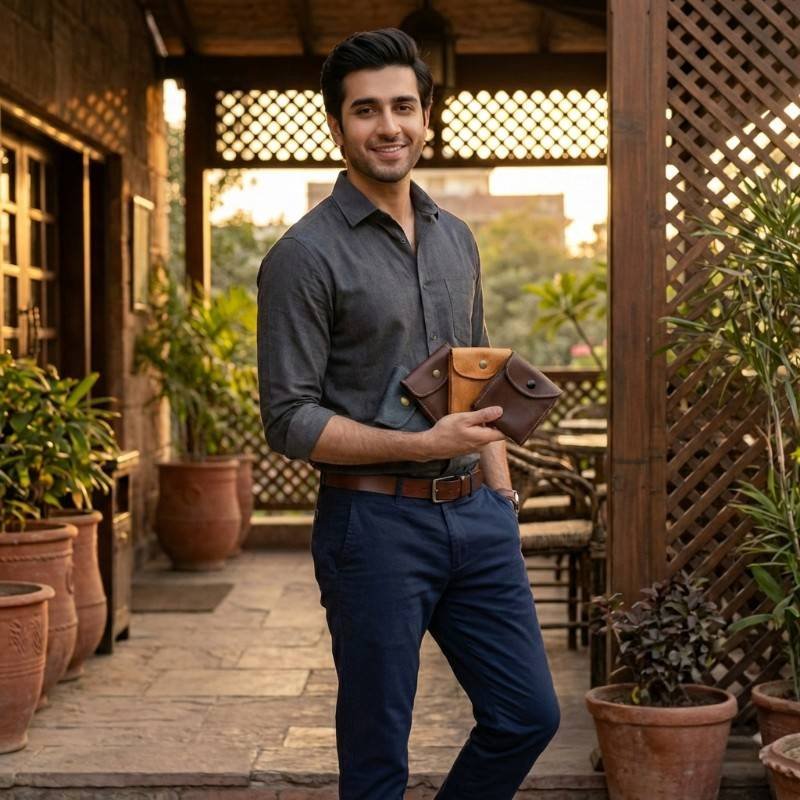 Beautiful colours leather wallet - view 2