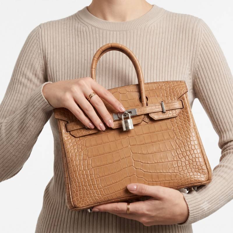 Premium look Crocodile leather branded handbag - view 2