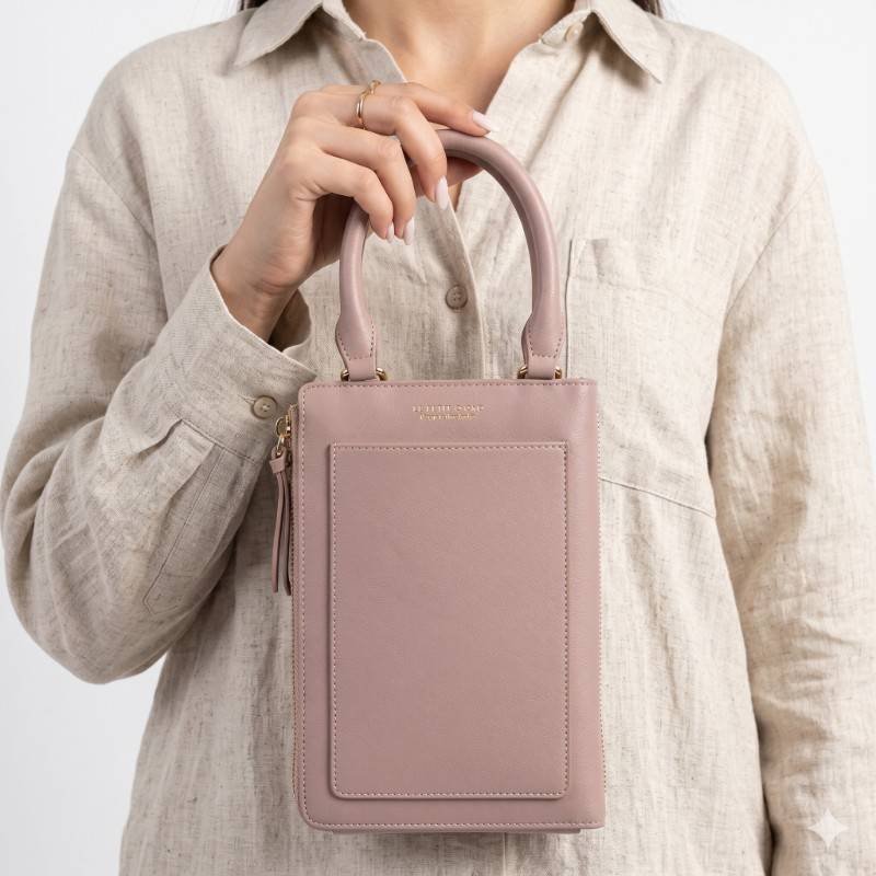 Slim Korean-Design Multi-Compartment Phone Bag & Wallet - view 2