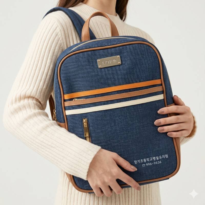 Pureunnaerae branded School Bag - view 2