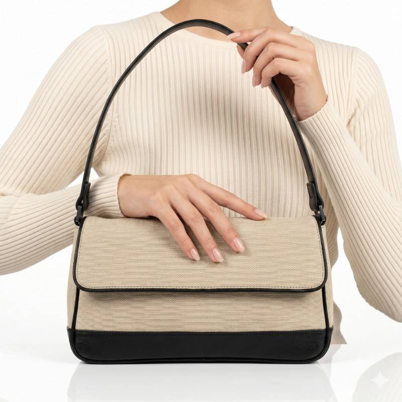 Beautiful canvas hand carry bag - view 2