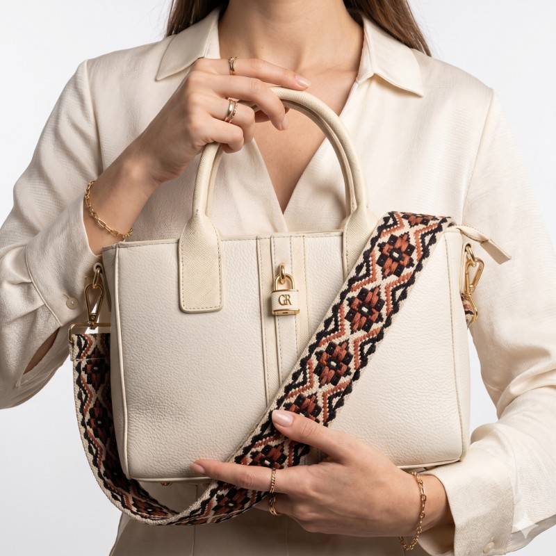 Beautiful White Hand bag view 2