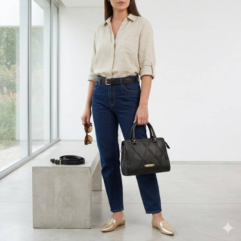 Beautiful black stylish Crossbody - view 2