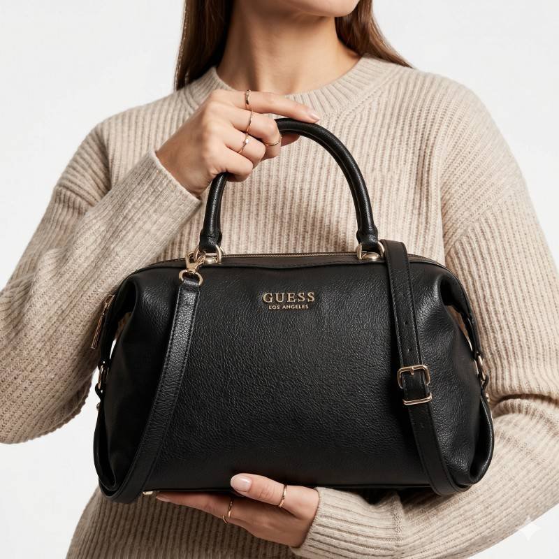 Guess Luxury Black Crossbody Handbag - Dual Style - view 2
