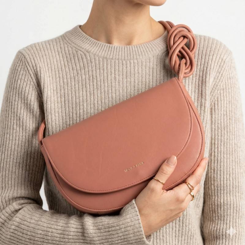 Monk & Anna Half-Moon Saddle Bag – Minimalist Terra Cotta Edition - view 2