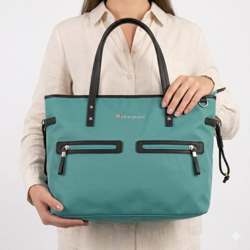 Green David Jones hand bag - view 2