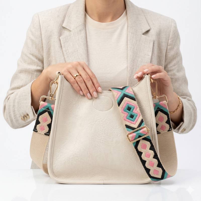 Cream colored hobo bag - view 2
