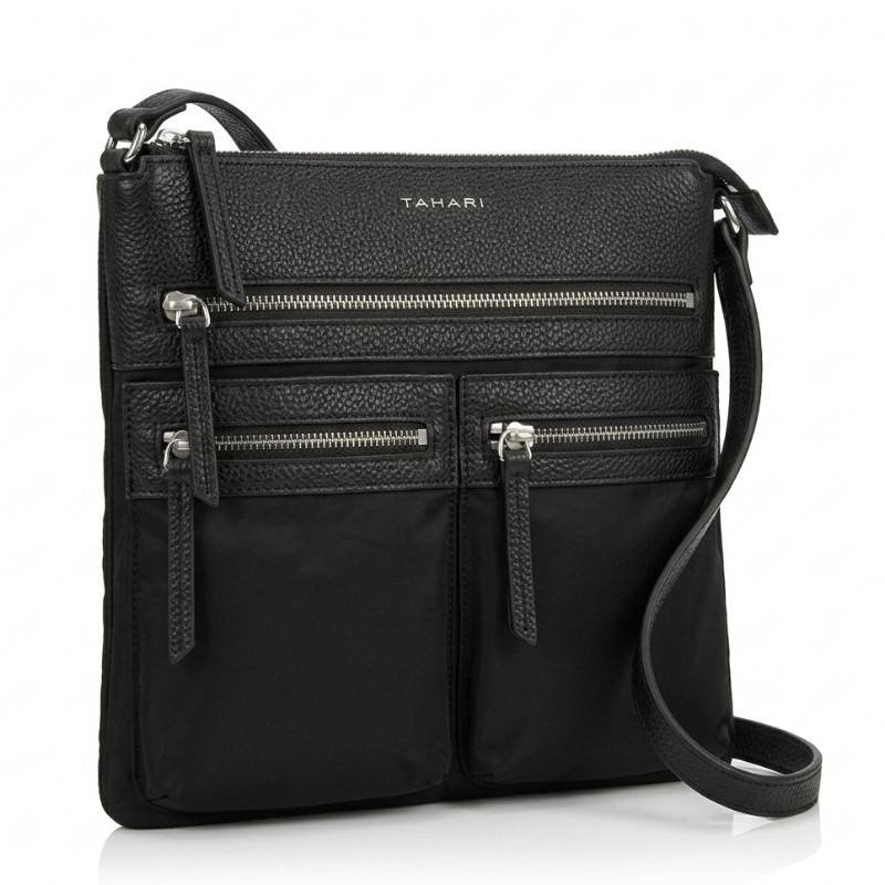 Tahiri cross body bag in leather - view 2