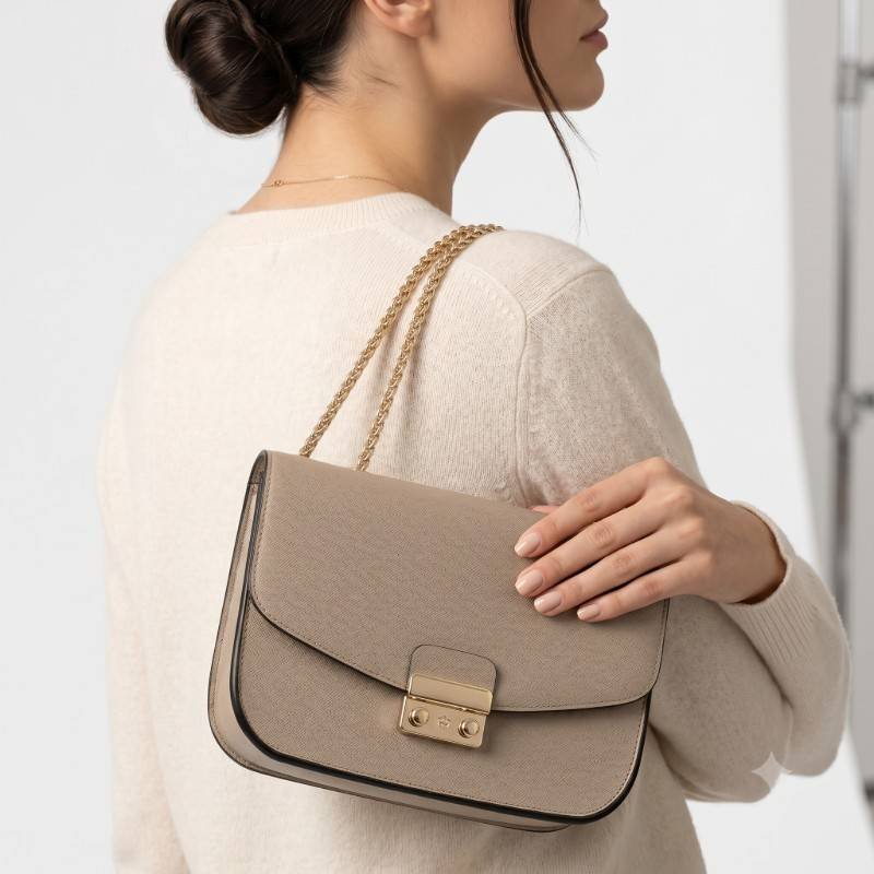taupe Furla Metropolis shoulder bag - view 2