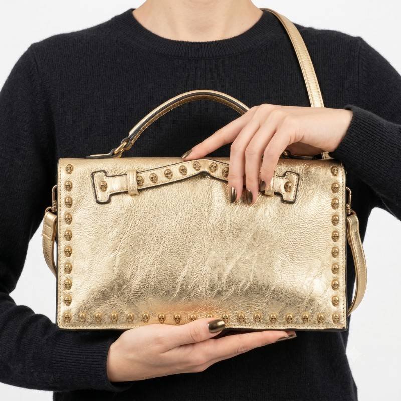 gold-tone like Alexander McQueen clutch - view 2