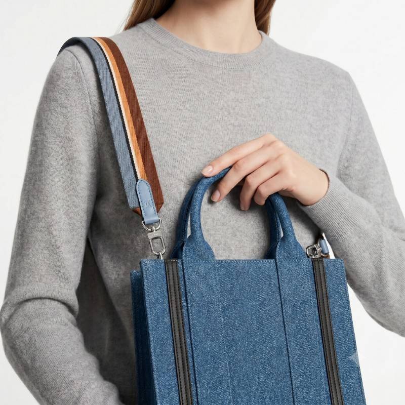 denim small tote bag - view 2