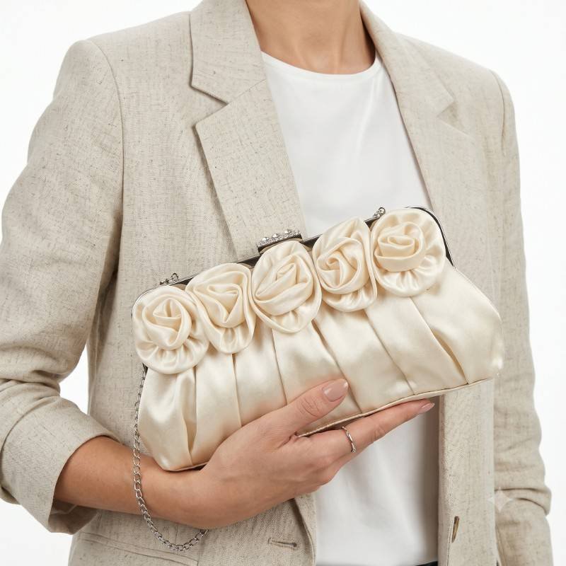 JJ's House satin evening clutch - view 2